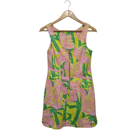 Lilly Pulitzer X Target Collab "Fan Dance" Dress - Flamingo - SIZE 6 Preppy - Picture 6 of 7